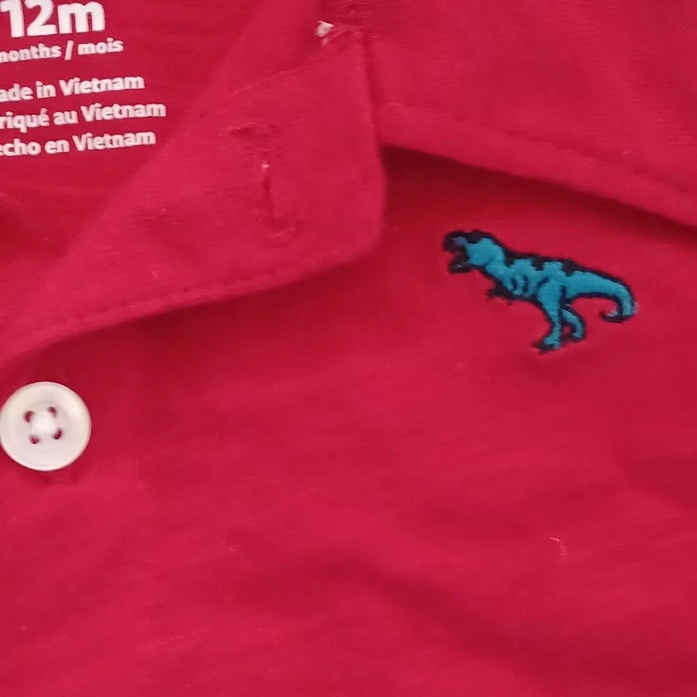 Carter's NWT  12M Polo Shirt Infant Baby Preppy Bright‎ Timeless Classic Dressy